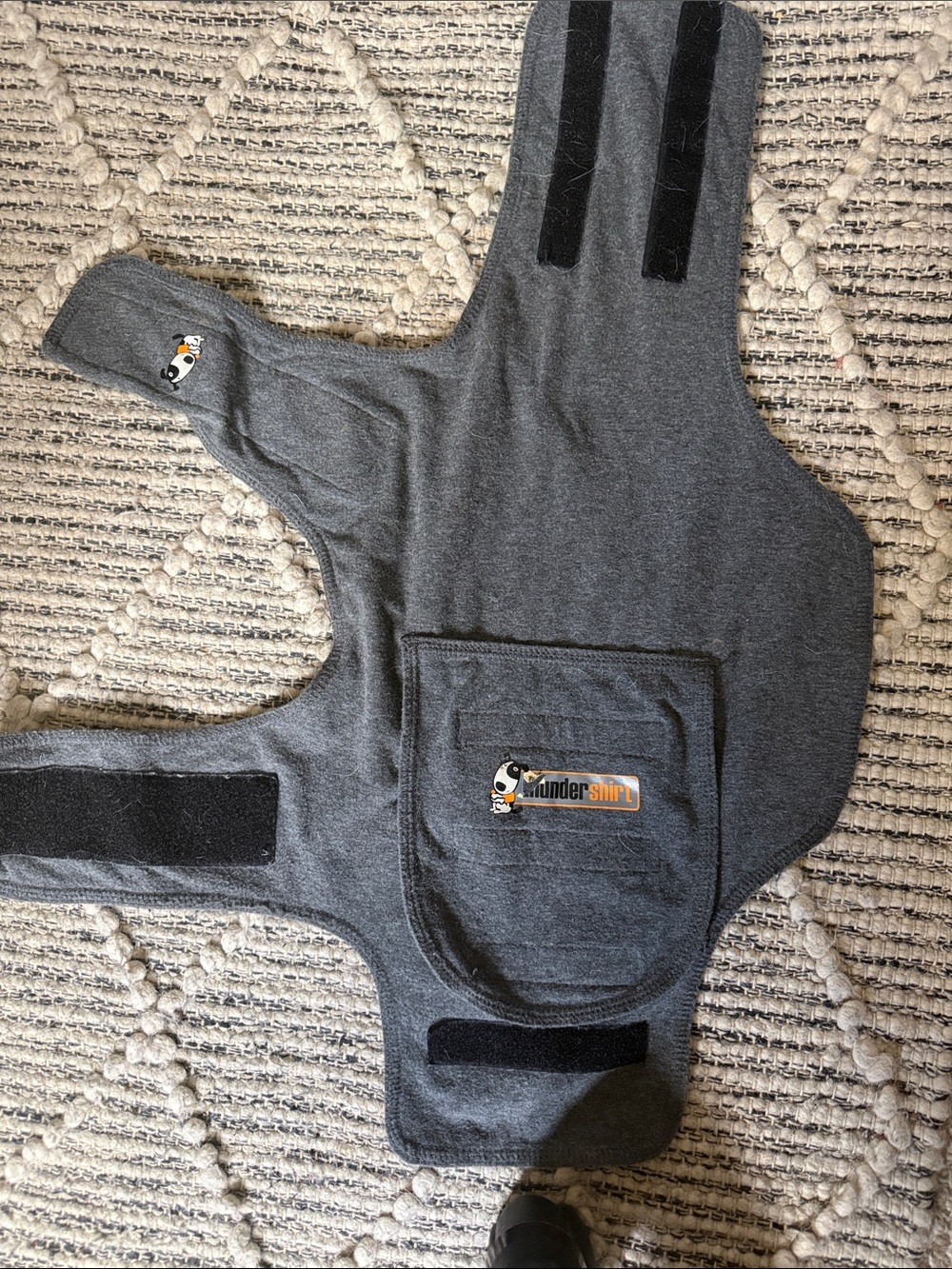Thundershirt Dark Gray Calming Dog Wrap with Pocket medium
